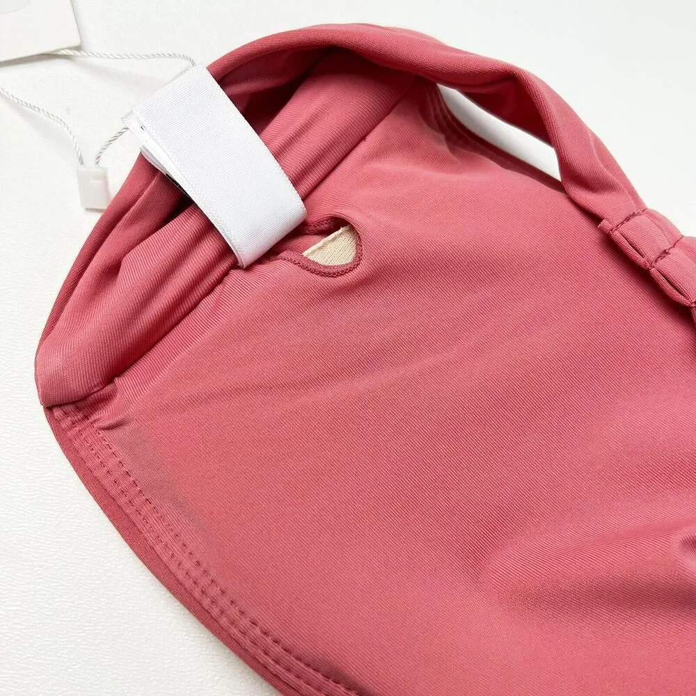 Andie Swim SCALA Strapless bikini top LIMITED EDITION COLOR PUNCH PINK Sz M NWT